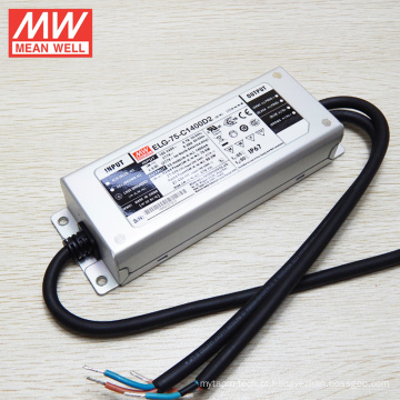 MEANWELL original 1400ma tempo de saída dimmable led driver 5 anos de garantia ELG-75-C1400D2